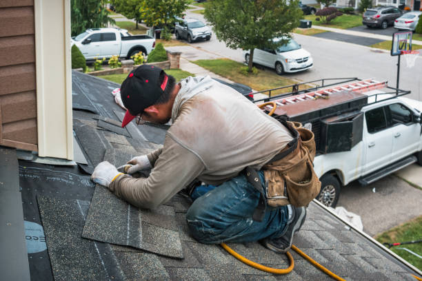 Professional Roofing technician working in Locust Dale, VA
